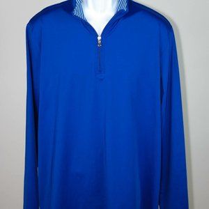 Land's End Navy Blue Athletic Pullover - Large